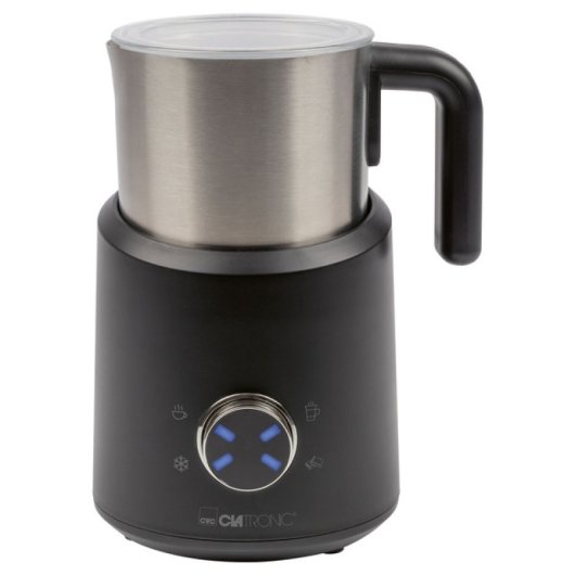 Mousseur à lait multi-laits Clatronic MS 3812 740 ml en acier inoxydable à chauffage automatique