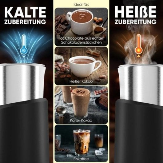 Milchaufschäumer Clatronic MS 3812 Edelstahl 740 ml Automatik Heiß-Kalt