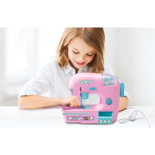 Máquina de Coser Infantil Lexibook Gabby Cats Kit Completo Pedal Juego Creativo