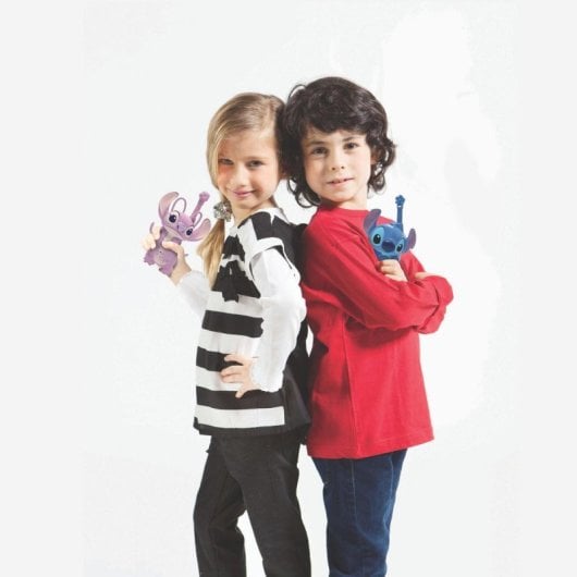 Walkie-Talkie Disney Stitch Lexibook 500m 2 Canales Clip Cinturón Garantía 2 Años