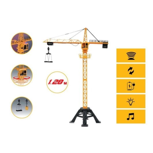Grúa teledirigida Lexibook Altura 1,28m 2.4GHz 500g efectos sonoros y luminosos