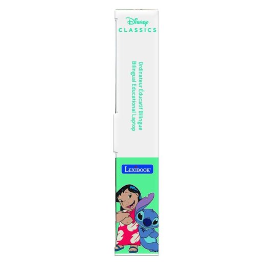 Portátil educativo Disney Lexibook Lilo y Stitch 124 actividades inglés/español pantalla 5,1x9,7cm