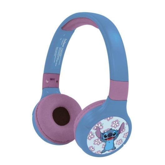 Auricular Bluetooth Lexibook Azul Micro Limitador 85dB Plegable Ajustable Infantil
