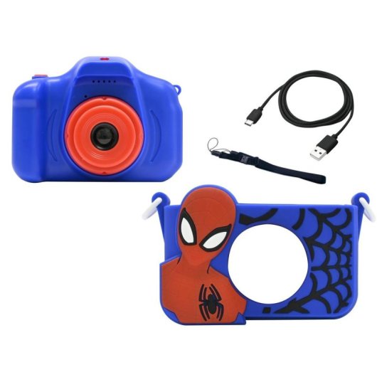 Cámara digital Marvel Classic Spider-Man 8GB MP3 15 marcos 5 juegos protección silicona