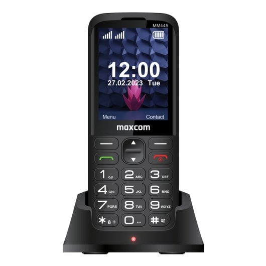 MaxCom MM445 4G Dual-SIM 2,8″ 1700 mAh 0,3 MP Schwarzes Mobiltelefon
