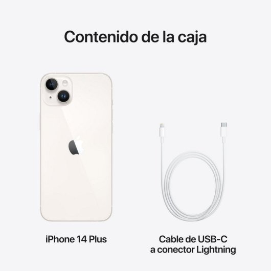 Apple iPhone 14 Plus 512 Go Double SIM Blanc Super Retina XDR OLED A15 Bionic iOS 17