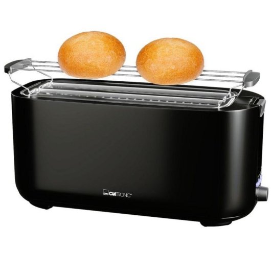 Tostador Clatronic TA 3802 4 ranuras 1400 W Negro