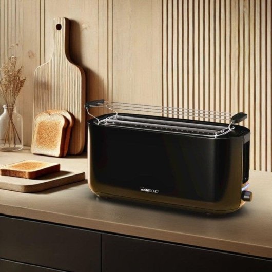 Tostador Clatronic TA 3802 4 ranuras 1400 W Negro