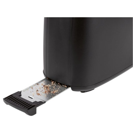 Grille-pain 4 tranches Clatronic TA 3802 noir, 1400 W, boîtier froid, voyants LED