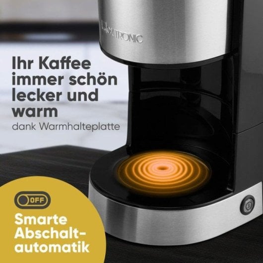 Máquina de café de filtro Clatronic KA 3808 1,5 L 14 chávenas inox corta-pingos