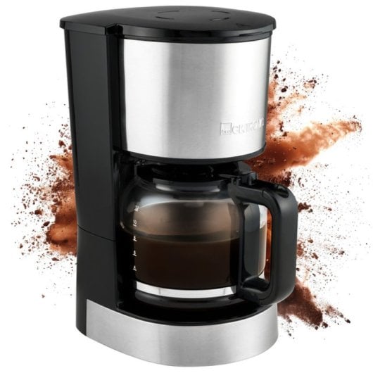Clatronic KA 3808 1.5L 12-14 tazze Macchina per caffè americano in acciaio inox con protezione antigoccia