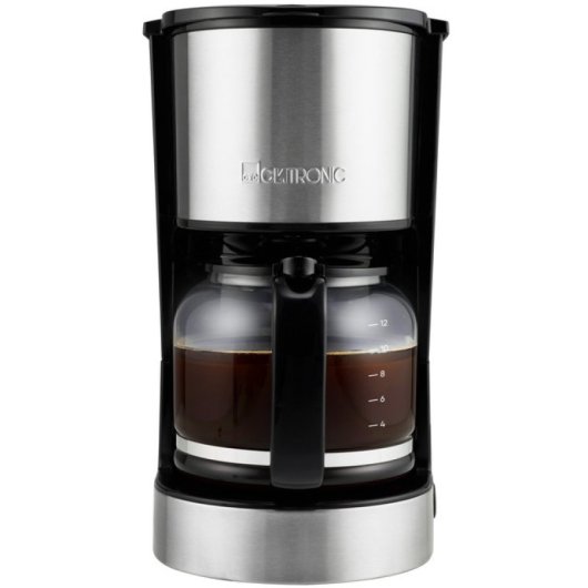 Clatronic KA 3808 1.5L 12-14 tazze Macchina per caffè americano in acciaio inox con protezione antigoccia