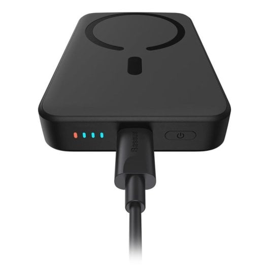 Banco de energía Baseus P10059001113-00 10000mAh Carga inalámbrica 20W Negro