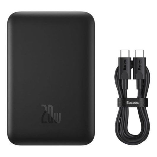 Banco de energía Baseus P10059001113-00 10000mAh Carga inalámbrica 20W Negro