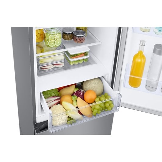 Frigorífico Samsung Combinado 203 cm 390 L D Inox No Frost Digital Inverter SpaceMax™ Power CoolFrigorífico Samsung Combi 203cm 390L D Inox No Frost Digital Inverter SpaceMax™ Power Cool