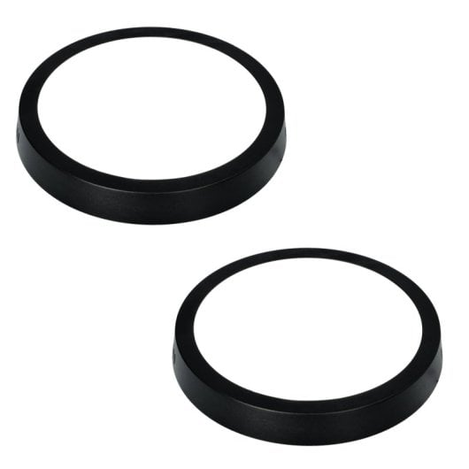 Candeeiro de encastrar LED JANDEI 18W 4200K superfície redonda 21cm moldura preta
