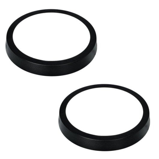 Downlight LED JANDEI 18W 3000K rotondo superficie cornice nera diffusore alluminio 21cm