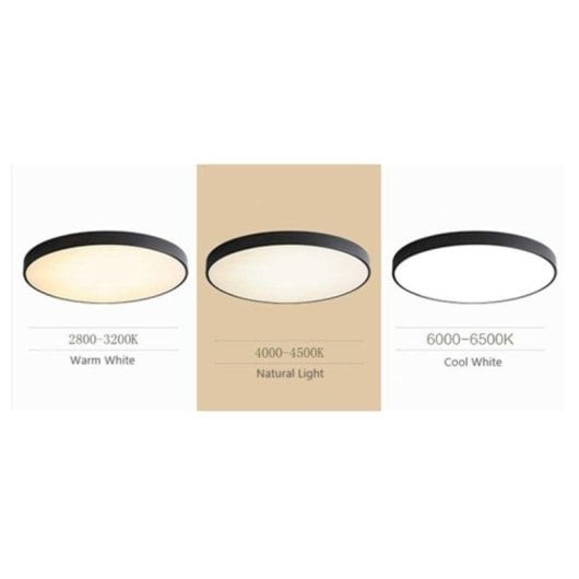 Plafoniera LED JANDEI 36W Nero Ø40cm CCT Dimmerabile Installazione Facile