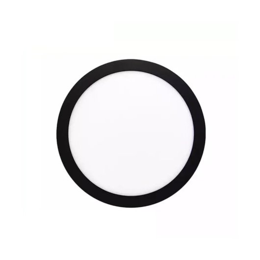 Downlight LED JANDEI 18W 3000K Redondo Empotrar Marco Negro 120º Corte 200mm Extraplano