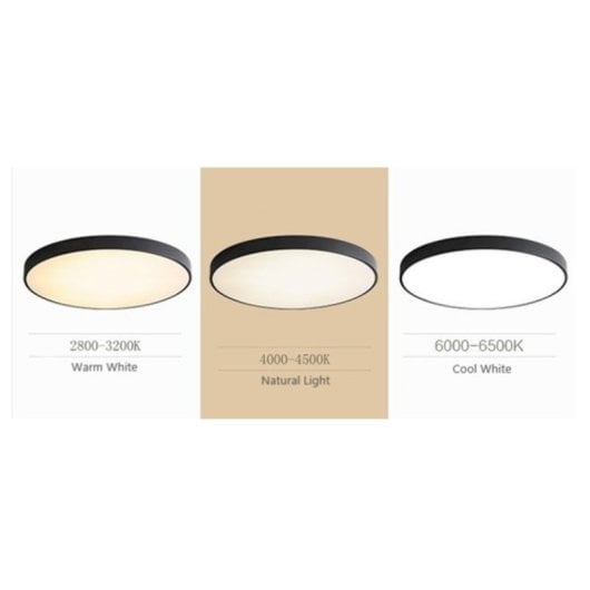 Plafón LED JANDEI 48W CCT 60cm cambio de temperatura de color marco blanco