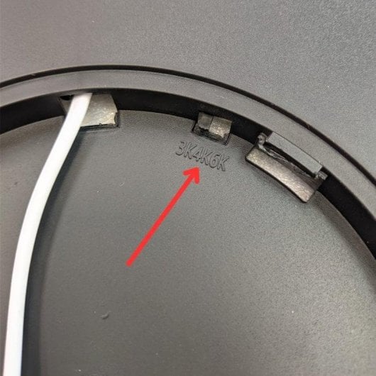 Plafoniera LED JANDEI 48W CCT 60cm selettore temperatura cornice bianca