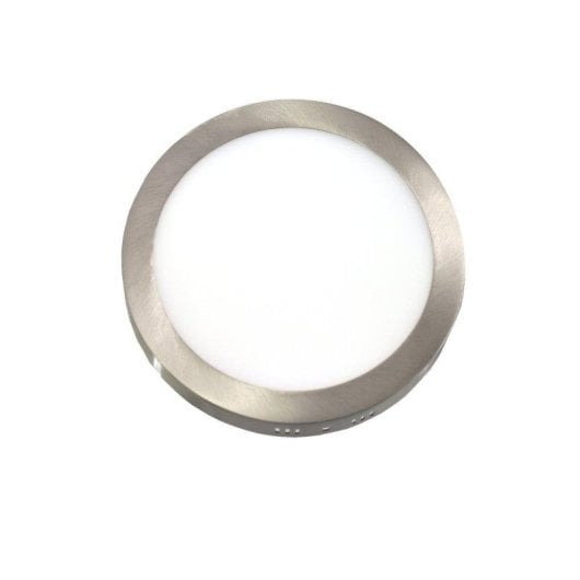 Plafoniera LED rotonda JANDEI acciaio 6000K Ø175mm diffusore alluminio