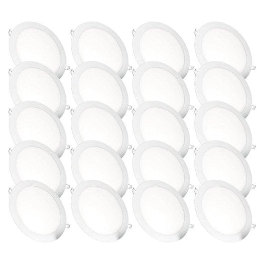 Downlight LED JANDEI 18W 4200K 210mm Bianco Naturale Alluminio IP20