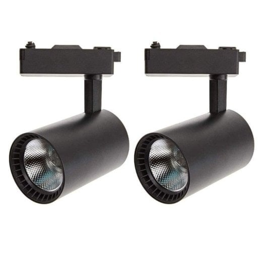 Faretto da binario JANDEI LED COB 30W 2200lm 6000K cilindrico 45° driver nascosto