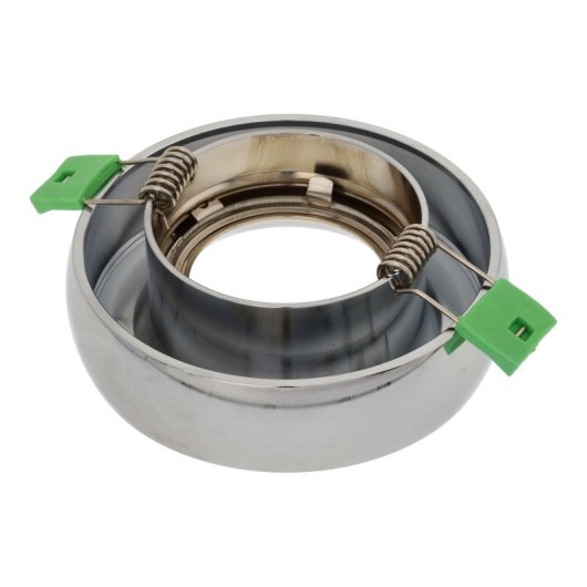 Aro empotrable JANDEI aluminio cromado 98mm altura 25mm compatible GU10 MR16 fijo