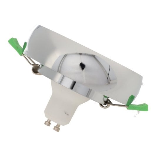 Aro empotrable JANDEI aluminio cromado 98mm altura 25mm compatible GU10 MR16 fijo