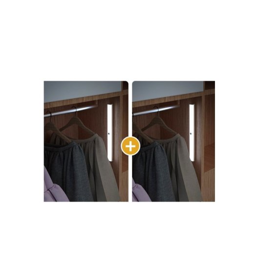 Luz Armario LED JANDEI 30cm Sensor Movimiento Blanco Frío 6000K USB Recargable
