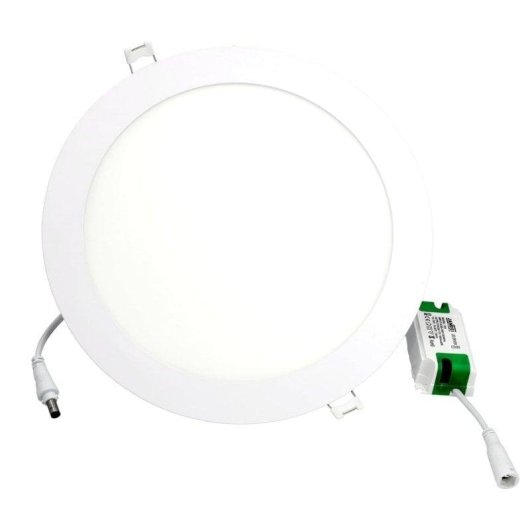 Downlight LED JANDEI Empotrabile Taglio 200mm Angolo 120° Diffusore Bianco