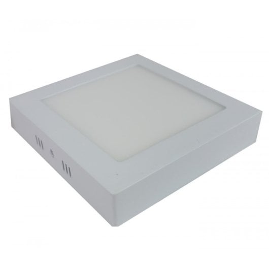 Placa cuadrada LED JANDEI 22,5cm Difusor aluminio 120º Superficie Bajo Consumo