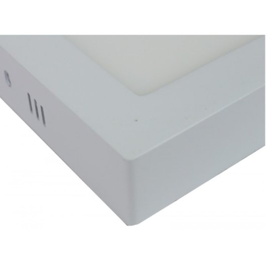 Placa cuadrada LED JANDEI 22,5cm Difusor aluminio 120º Superficie Bajo Consumo