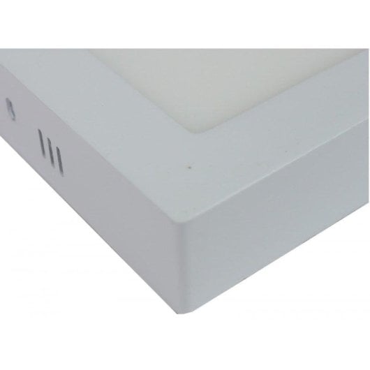 Placa LED quadrada JANDEI 22,5cm Difusor Alumínio 120º Superfície