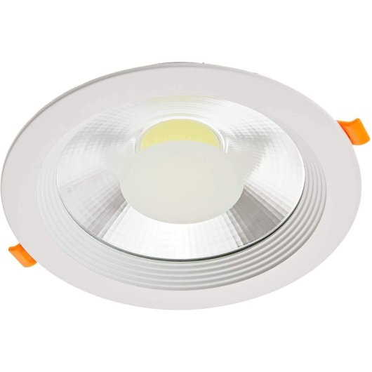 Downlight LED COB JANDEI 20W 1800Lm 6000K Corte 170mm IP44 Aluminio Blanco