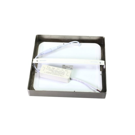 Downlight LED JANDEI JND-78721N 18W 4000K Cuadrado 225x225mm Difusor Translucido Aluminio Acero