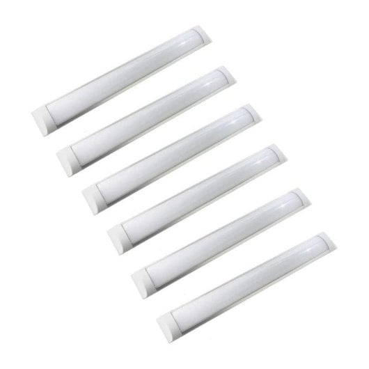 Reglette LED Slim JANDEI 1200mm 3000K Alluminio Diffusore Policarbonato