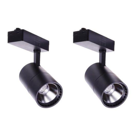 Foco de carril JANDEI LED COB 40W 2700lm 45º 6000K Cilíndrico Vida útil 35000h
