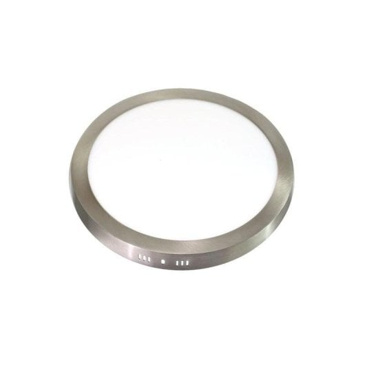 Placca LED rotonda JANDEI Ø300mm 6000K Acciaio Diffusore Alluminio Bianco Freddo