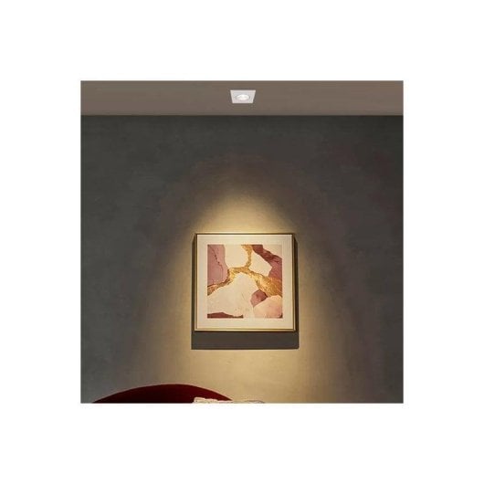 Aro quadrato incasso JANDEI basculante nero 75mm policarbonato GU10 MR16