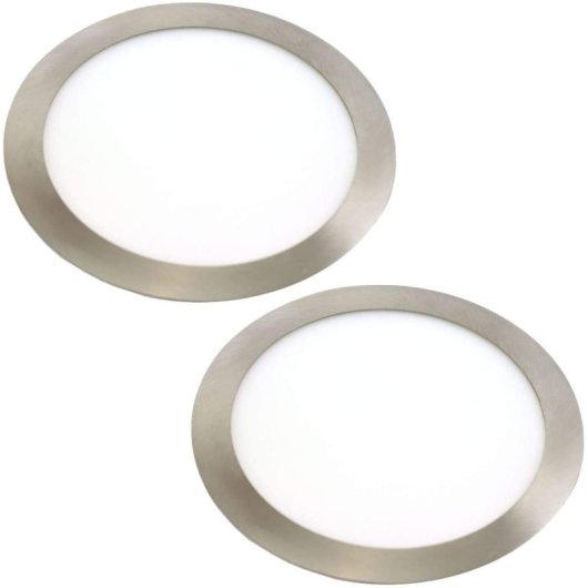 Placa Circular LED JANDEI 22.5cm 18W Aluminio Difusor Ángulo 120º Extraplana Empotrable