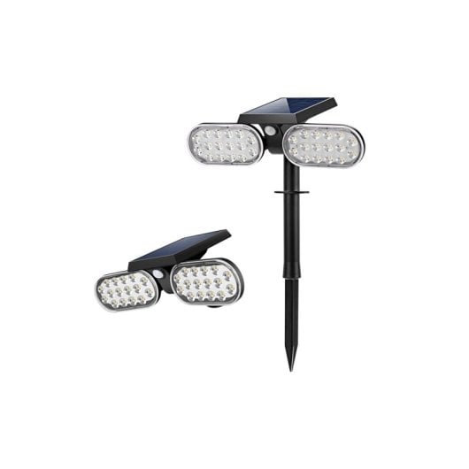 Holofote Solar Externo JANDEI 32 LED, 6000K, Sensor de Movimento, IP65, Bateria de 2200mAh