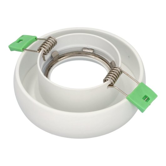 Aro empotrable JANDEI aluminio blanco 98mm fijo para GU10 y MR16