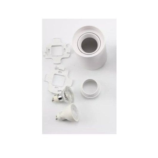 Aplique de teto JANDEI basculante branco policarbonato GU10 MR16 96x100mm