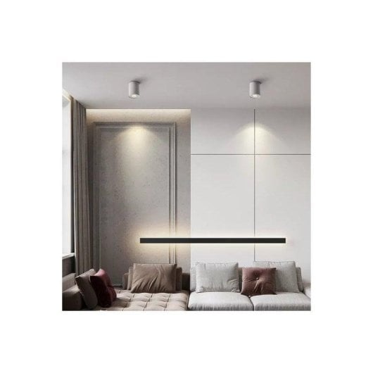 Aplique de teto JANDEI basculante branco policarbonato GU10 MR16 96x100mm