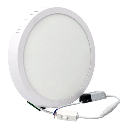 Placa Circular LED JANDEI 21cm CCT 3000K-4200K-6000K Difusor Aluminio Empotrable