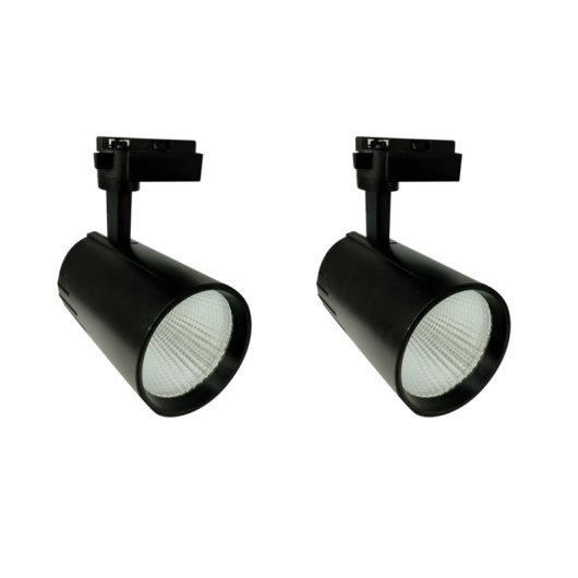 Foco LED JANDEI COB 30W 220V Monofásico Carril Negro Alta Eficiencia Lumínica