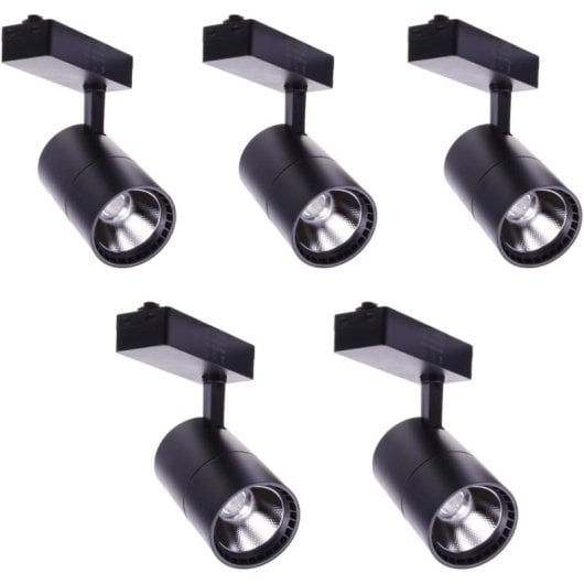 Foco de Carril JANDEI LED COB 40W 2700lm 6000K Cilíndrico Ángulo 45º Blanco Frío