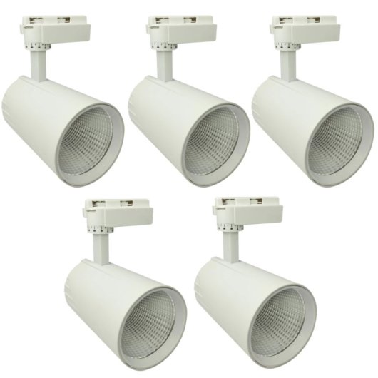 Foco LED COB 30W Jandei Blanco para carril monofásico 220V regulación y ajuste